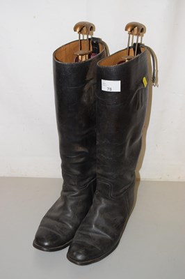 Lot 78 - A pair of riding boots