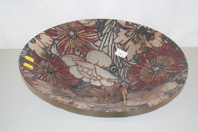 Lot 79 - A floral decorated glass ceiling shade