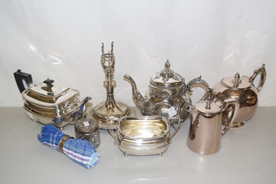 Lot 81 - Quantity of assorted EPNS silver napkin ring etc