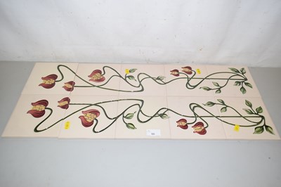 Lot 96 - Quantity of Agnews Art Nouveau style tiles