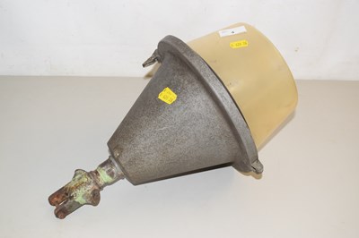Lot 4 - A vintage metal mounted lantern