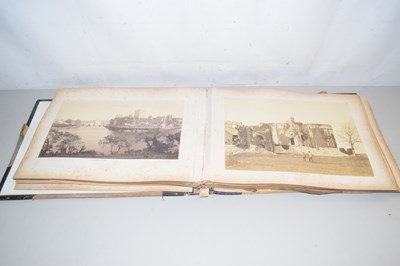 Lot 8 - Early photograph album containing large prints...