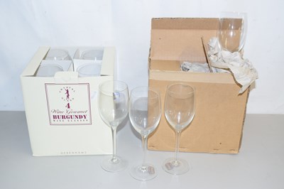 Lot 19 - Two boxes of wine glasses