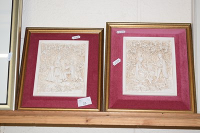 Lot 33 - A pair of Marcus replica medievel style wall...