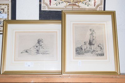 Lot 38 - Two 19th Century monochrome engravings,...
