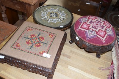 Lot 298 - A group of three various tapestry and beadwork...