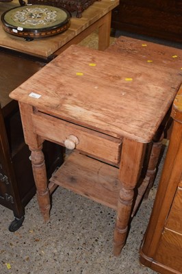 Lot 303 - A Victorian stripped pine side table