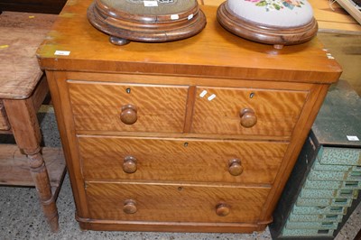 Lot 304 - A Victorian satin wood four drawer chest
