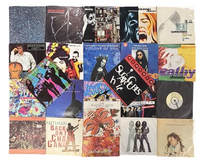 Lot 205A - A collection of various 80s+90s 7'' vinyl...