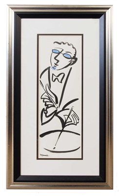 Lot 54 - Marsha Hammel (Americian, b,1949), "Blue Jazz...