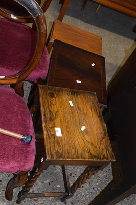 Lot 322 - Group of three various small lamp tables
