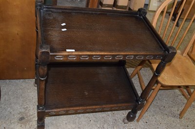 Lot 338 - AN oak Two Tier tea trolley