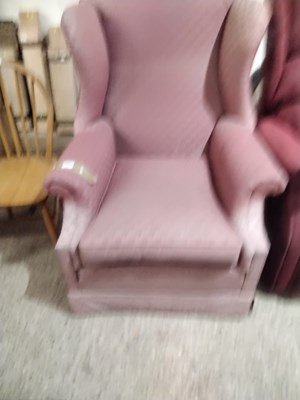 Lot 359 - A wing back chair