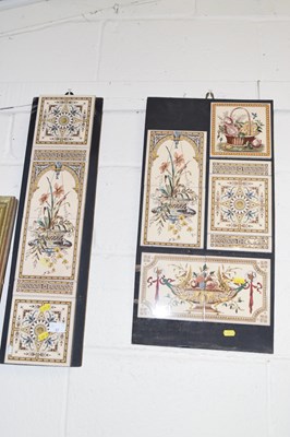 Lot 37 - Two Victorian style tile panels