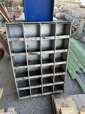 Lot 282 - Pigeon hole cabinet