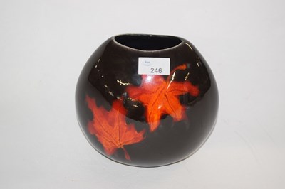 Lot 246 - Poole Pottery Forest Flame Purse Vase