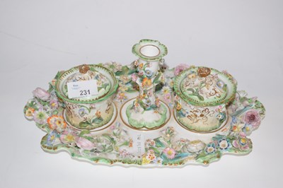 Lot 231 - 19th Century Rockingham Style Desk Set