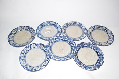 Lot 215 - Group of 7 Dedham Pottery Plates with Animal/Floral Borders