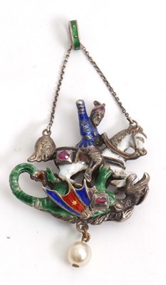 Lot 157 - A 19th century Austro-Hungarian enamel and...