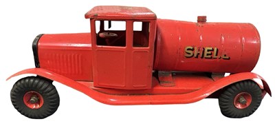 Lot 203 - A Triang pressed steel Shell fuel tanker