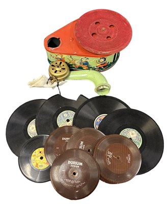 Lot 192 - A playworn Gama 54 Pixie Phone toy gramophone
