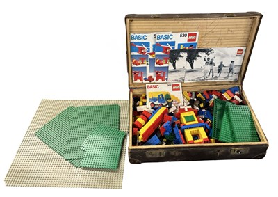 Lot 236 - A small suitcase of vintage Lego, together...