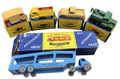 Lot 138 - Five Matchbox Series / Moko Lesney boxed...