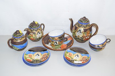 Lot 9 - A quantity of Japanese eggshell tea wares