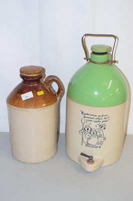 Lot 19 - A Somerset Cider flagon and another plain...