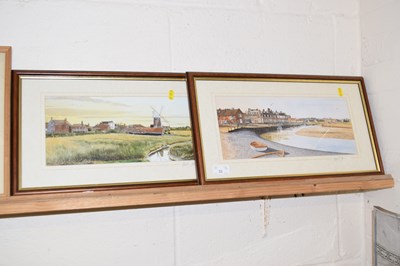 Lot 32 - Andrew Dibden, a pair of studies of Blakeney...