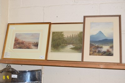 Lot 33 - A group of three watercolour studies to...
