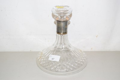 Lot 47 - A modern ships flat bottomed cut glass...
