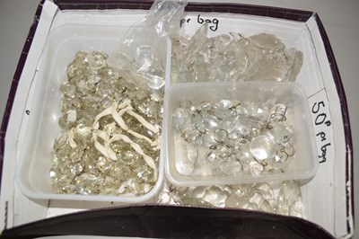 Lot 54 - A box of various glass drapes for decanters