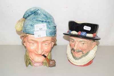 Lot 63 - A Beefeaters character jug and a Royal Dux...