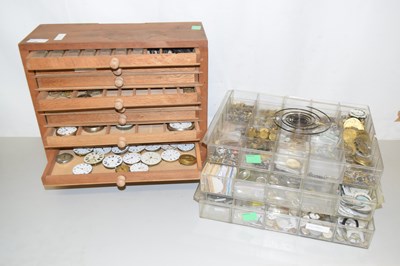 Lot 78 - A multi-drawer table top cabinet containing...