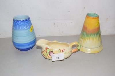 Lot 94 - Two Shelley vases together with a further...