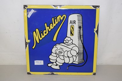 Lot 95A - A small enamel sign for Michelin Tyres