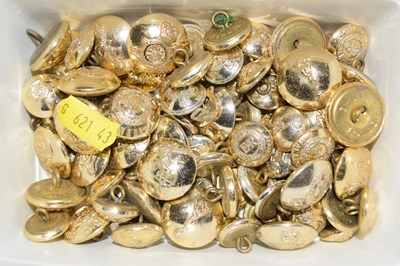 Lot 112 - A box of various military buttons