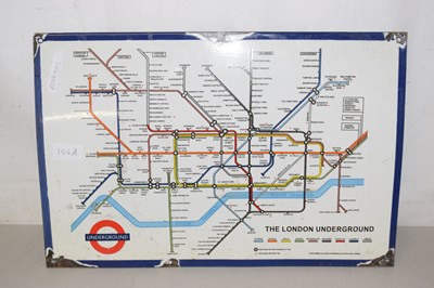 Lot 146A - A small enamel sign The London Underground