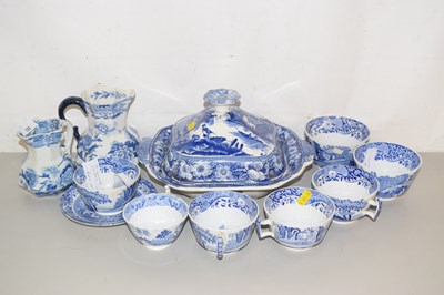Lot 166 - Mixed Lot: Spode blue Italian tea wares,...