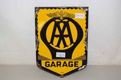 Lot 72A - A small enamel AA sign