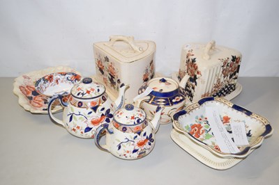 Lot 208 - Mixed Lot: 19th Century cheese dishes, various...