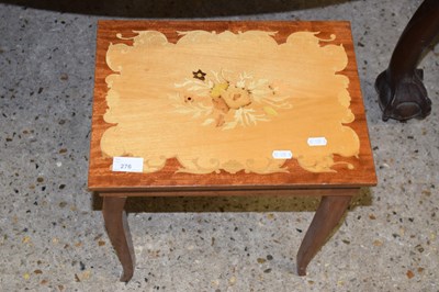 Lot 276 - A small inlaid sewing box