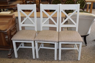 Lot 287 - A set of three modern kitchen chairs