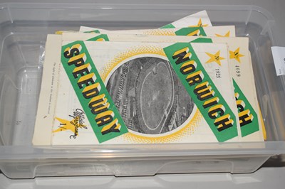 Lot 512 - Quantity of Norwich Speedway programs