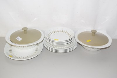 Lot 524 - Quantity of Johnson Bros Snow White dinner wares