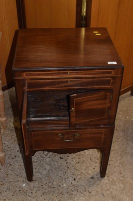 Lot 328 - A Georgian mahogany combination wash stand and...