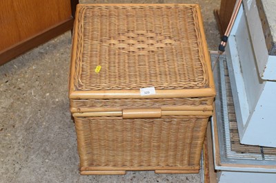 Lot 329 - A wicker laundry bin