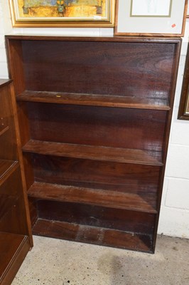 Lot 347 - A 19th Century open front mahogany bookcase