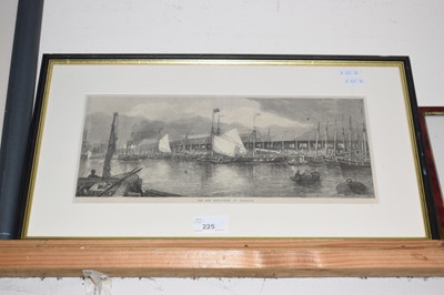 Lot 225 - Engraving The Fish Market, Yarmouth, framed...